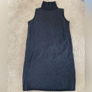 Lafayette 148 New York Mock Neck Sleeveless Cashmere/Wool Sheath Dress